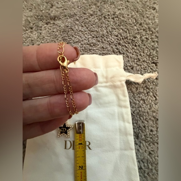 Christian Dior Zipper Pull Star Pendant Necklaces/ branded Dior pouch - Picture 8 of 9